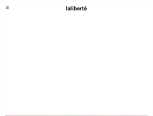 Tablet Screenshot of lalibertemode.com